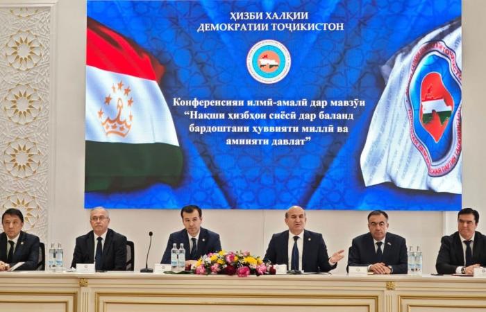 Иштироки Раиси Кумитаи забон ва истилоҳоти назди Ҳукумати Ҷумҳурии Тоҷикистон дар Конференсияи илмӣ - амалӣ таҳти унвони “Нақши ҳизбҳои сиёсӣ дар баланд бардоштани ҳуввияти миллӣ ва амнияти давлат” image 3