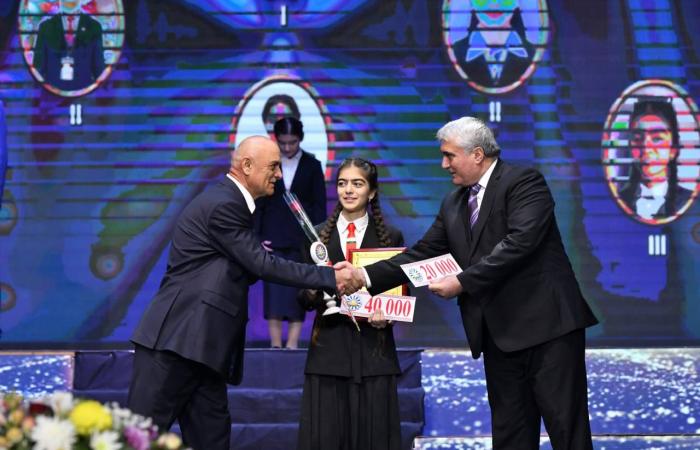 Иштироки Раиси Кумитаи забон ва истилоҳоти назди Ҳукумати Ҷумҳурии Тоҷикистон Сахидод Раҳматуллозода дар маросими ҷоизасупорӣ ба ғолибони Озмуни ҷумҳуриявии «Фурӯғи субҳи доноӣ китоб аст» image 4